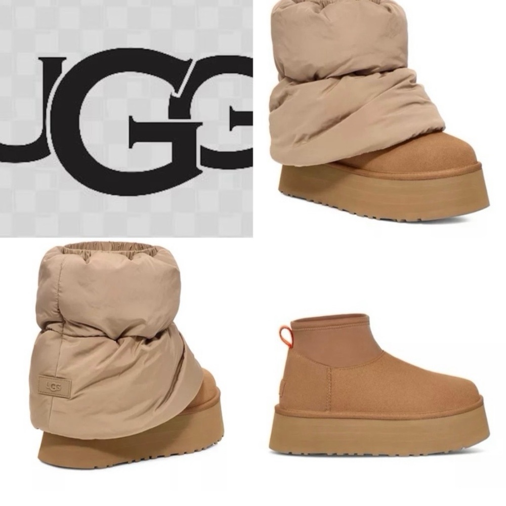 NWT UGG®Women's Dipper Puffer XL Plushwarmer Boots Size 9